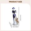 Ceramic Lady and Dog Statue Girl Figurine Collection Elegant for Cabinet Living Room