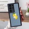 Lemon Cool Stripe Pattern Case for Samsung Galaxy S26 Ultra S22 S25 S23 FE S21 S24Ultra S25 Edge S24 Plus S20FE Phone Cover