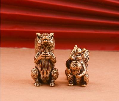 Kreatives Eichhörnchen-großes Messing-Ornament Anhänger Schlüsselanhänger