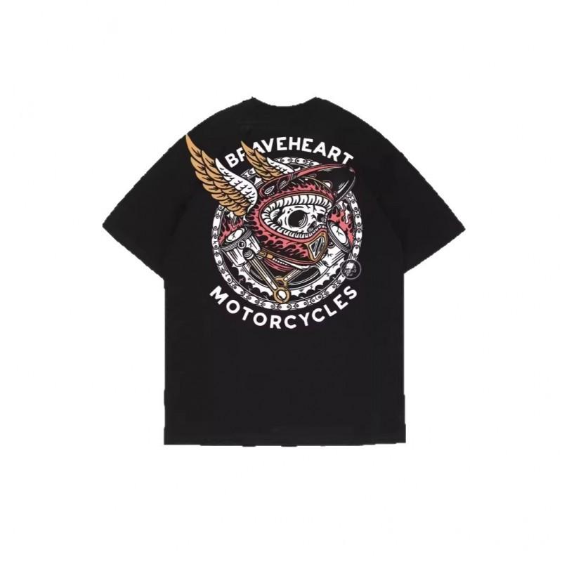 Mens Oversized Graphic Tee With 3D Skull Print Crew Neck Short Sleeve Cotton T-Shirt Casual Streetwear