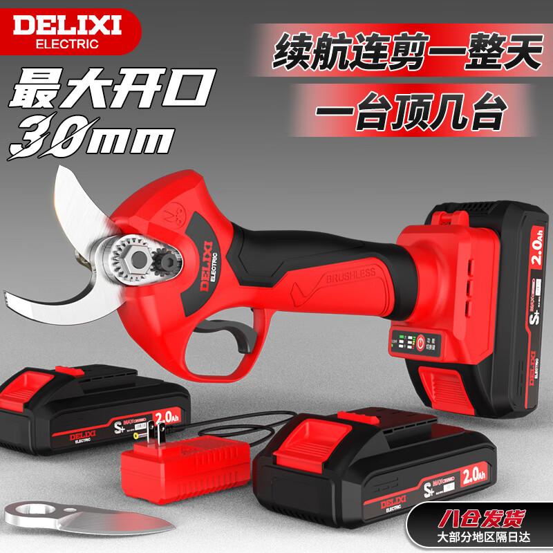 DELIXI ELECTRIC Cordless Brushless Pruning Shears CN plug (adapter included)