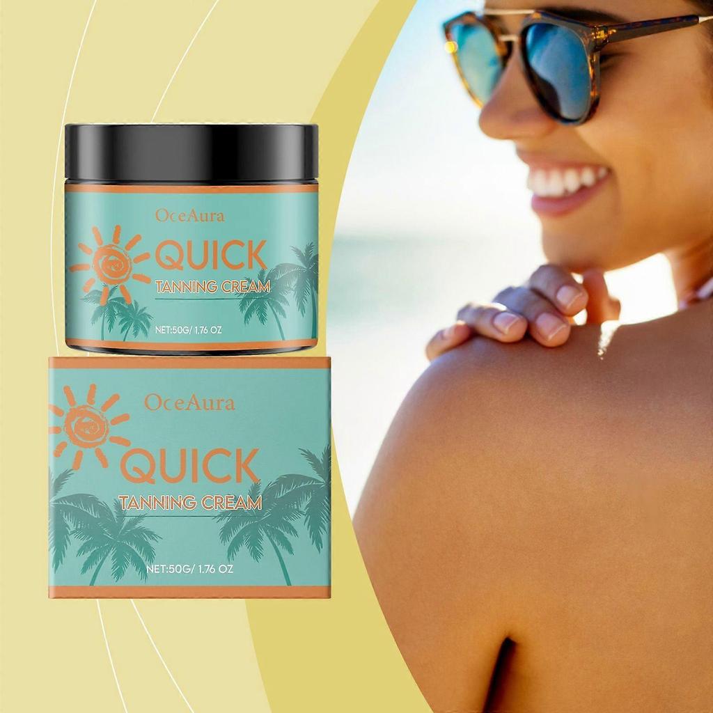 Oceaura Tan-Enhancing Moisturizing Body Cream - Outdoor Tan Boosting, Hydrating, Non-Greasy Body Cream For Wheat-Colored Skin