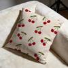 Cherry Cushion Cover Soft Decorative Pillow Case Suitable for Bedroom Sofa Car Travel Use