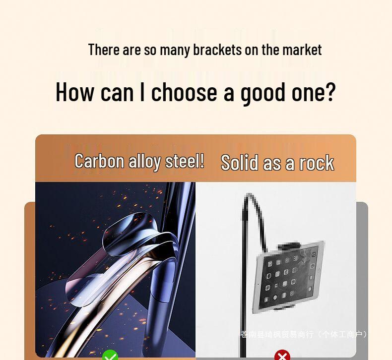 Dual Position Magnetic Phone Holder for Floor-Standing Live Streaming & Multi-functional Top-Down Shooting