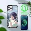 R-Reze C-Chainsaw Man Phone Case For iPhone17,16,15,14,13 Plus,Pro Max Magnetic For Magsafe Wireless Charging