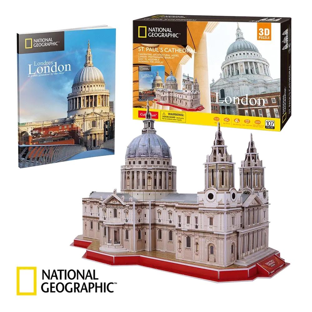 Kostková zábavná skládačka 3D National Geographic Katedrála sv. Pavla 107 el. ds0991h