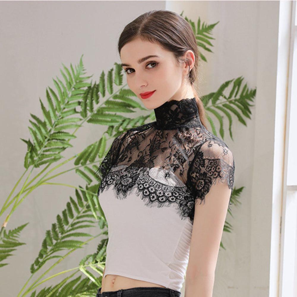 Detachable Detachable Fake Collar Scarf Shawl Decoration Lapel Top Lace False Collar Women Lady