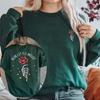 Dark Adeline Haunting Romance Book Lover Women Graphic Hoodies Sleeve Long Pullover Sweatshirt Run Little Mouse Gift