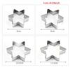 10 PCS Food-Grade Stainless Steel Star Theme Christmas Cookie Cutter Baking Gift