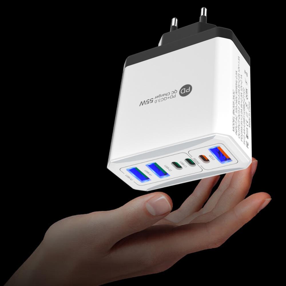 PD65W GaN Dual-Port Fast Charger for Computers & Tablets, EU Standard