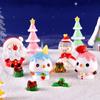 Micro Landscape Santa Claus Landscape Ornaments Cartoon Snowman Car Decoration  Home Decoration