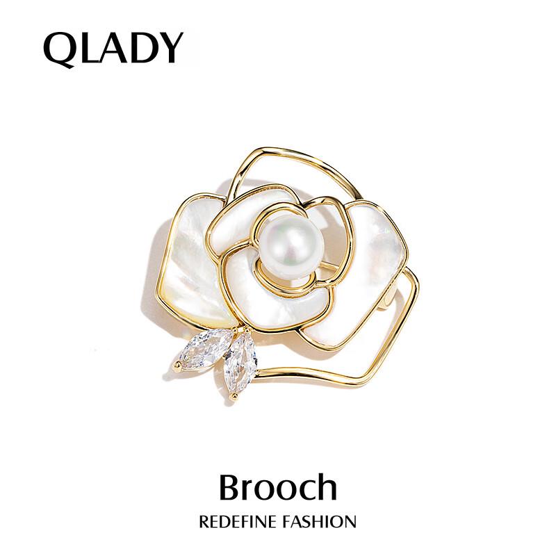 Elegant Camellia Brooch Pin for Women