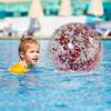 Transparent PVC Inflatable Beach Ball Elastic Beach Ball Confetti Ball Pool Beach Outdoor Toys 5PC