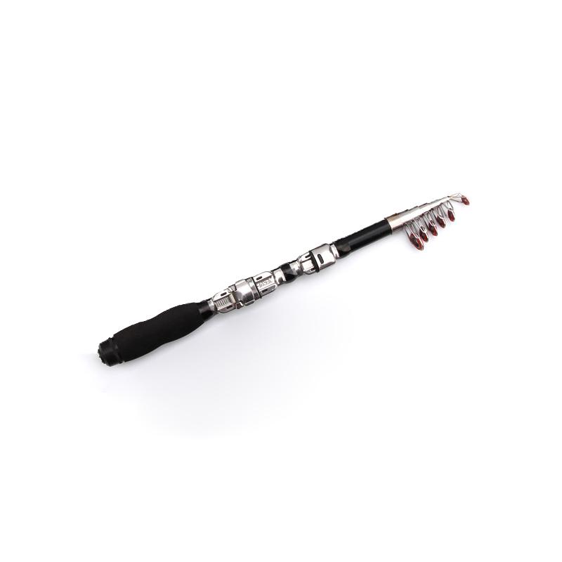 1-2.3M Telescopic Mini Fishing Rods Hard Fiberglass Rivers Lakes Fishing Rod Portable Sea Pole Fishing Good Accessories