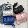 Fashionable Quilted Stitch Large Capacity Cotton Shoulder Bag For Women
