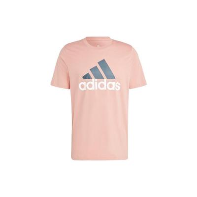 Logo Print Ribbed Crew Neck Sport Quick-Drying Short Sleeve T-Shirt American Retro Dopamine Men Tops Pink IJ8577
