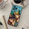 Anime J-JoJos Bizarre Adventure Phone Case For IPhone 17 16 15 14 13 12 11 X XR XS Plus Pro Max Mini Soft Black Cover