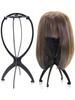 1/2/3 pièces Support à perruque pliant Plastique Portable Support d'exposition pour chapeaux Réglable Durable Salon de coiffure Mannequin de mode Support Maison Salon Utilisation