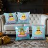 Fruit Pineapple Summer Element Digital Printing Pillow Cover Short Plush Suitable Living Room Bedrooms Sofas Throw Cushion Cover