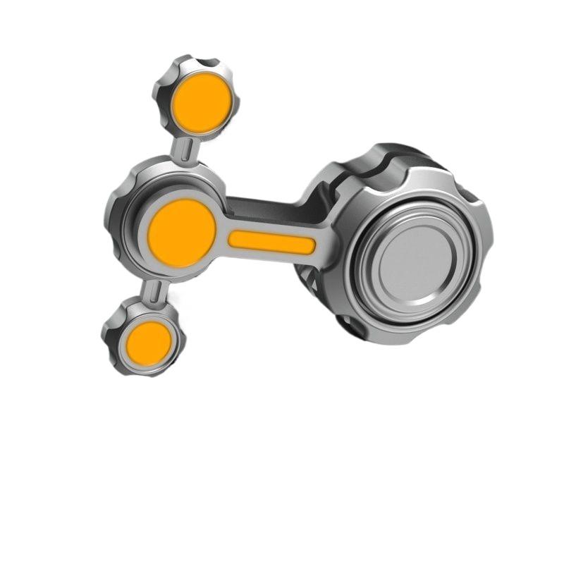 

Крутая игрушка-спиннер для снятия стресса, металлическая игрушка-спиннер для рук, вращающийся гироскоп, маленькая игрушка-гаджет, настольная игрушка для снятия беспокойства, удержания внимания от скуки 6.5*2.5*1cm оранжевый