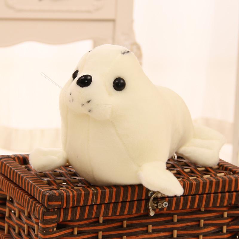 Seal doll sea lion plush toy throw pillow little white bear cloth doll aquarium doll children