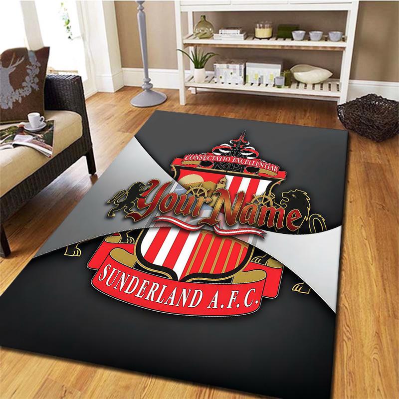 Sunderland futbolo klubo individualaus pavadinimo kilimas svetainei, miegamajam, namų sofos dekoravimui, vaikų žaidimų neslystanti grindų danga