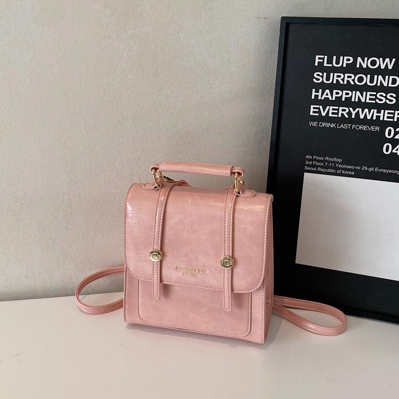 Premium Sense Backpack Women's New Fashion Versatile Commuter Bag College Student Travel Hand Carry Small Backpack