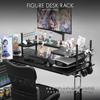 Bauhutte Figure Desk Rack a wide rack that converts your desk into a compatible with and includes a BHS-1200D-BK, two-story structure, laptops, clamp.