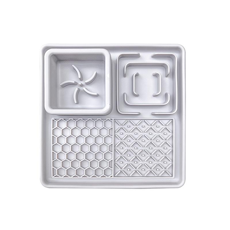 Pet Meal Tray Slow Food Mat Platter Edible Grade Silicone Cat Dog Tableware