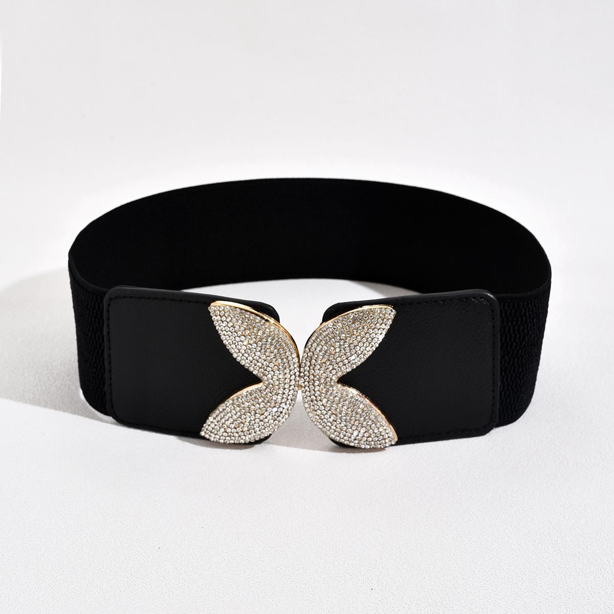 

Платье для женщин Ближнего Востока Крылья ангела Инкрустировано бриллиантами Эластичный пояс Декоративный Повседневный Широкий Пояс-кушак 60-80cm