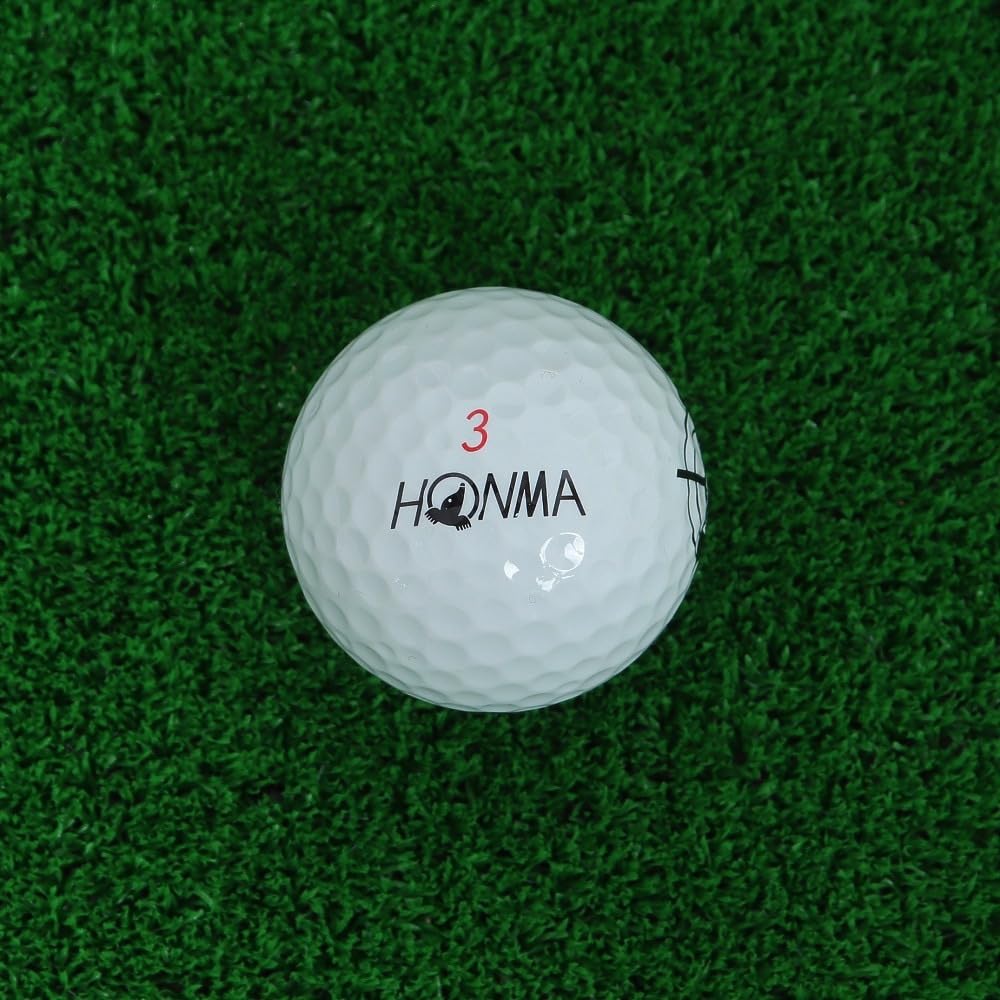 HONMA Golf Officieel Golf HONMA D1 1 Sleeve Ballen, SPIN, Wit, (3 Ballen)