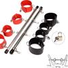 Spreader Bar with Handcuffs Foot Cuffs PU Leather Cuffs Bondage Leg Spreader Doggy Style Sex Toy Restraint BDSM Removable for Couples Sex Toys