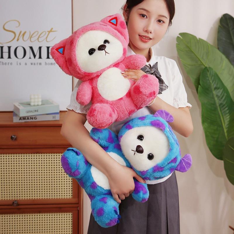 New Style Transformed Into Polka Dolls, Bear Dolls, Chinese Valentine's Day Gift for Girls, Bear Comforting Plush Dolls