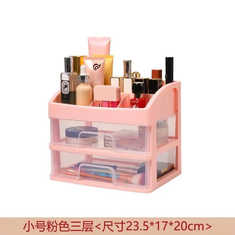 New Simple Dust-proof Household Multi-layer Cosmetics Jewelry Nail Polish Desk Sundries Drawer Sorting Storage Container Box