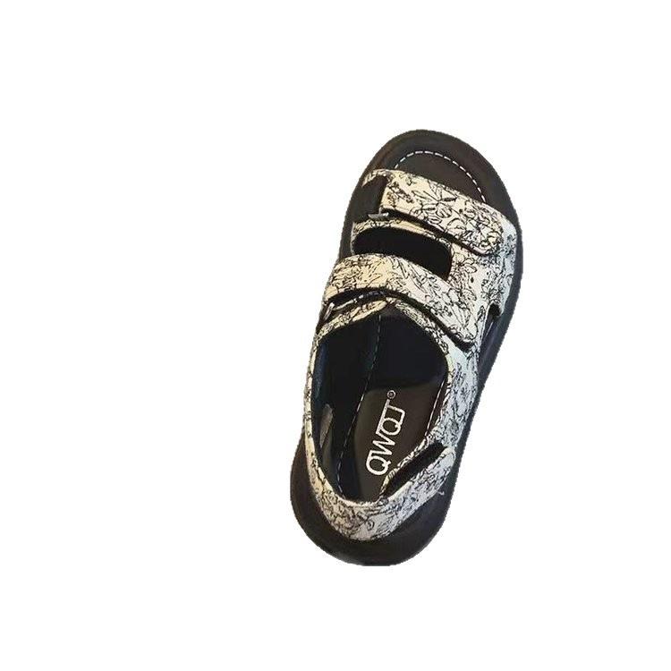Thick-soled comfortable trend Velcro beach sandals women 2025 summer new college style fashion Roman sandals women