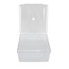 Cosmetic Storage   Box Containers with Hinged Lid Dust Proof Large Capacity Space Saving Clear Plastic Case