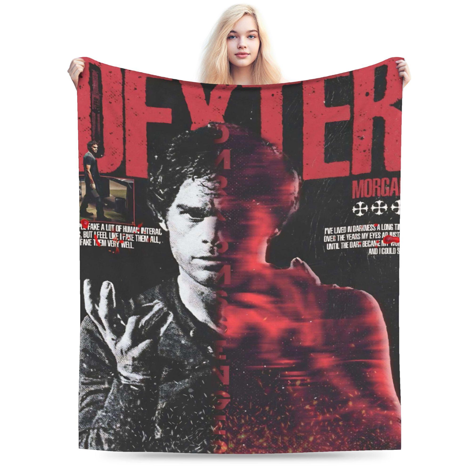 

Dexter Morgan Flannel Blanket Winter Super Soft Throw Blanket for Boy Girl Couch Chair Fashion Bedspread Sofa Bed Cover 75x90cm