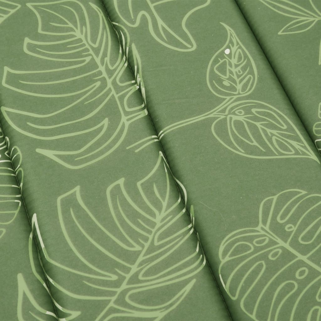 Sun Lounger Cushion with Leaf Pattern Oxford Fabric
