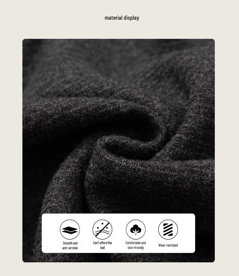 Gray Woolen A-Line Midi Skirt for Women - Autumn/Winter 2024 Stylish Hip Wrap Skirt