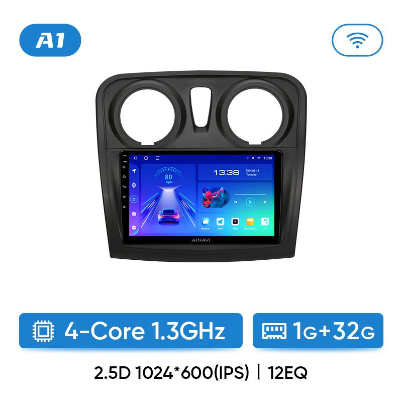 

Ainavi Android 13 автомобильный мультимедийный проигрыватель для Renault Logan 2 Sandero 2 2014-2019 Symbol Wireless Carplay Stereo 2Din 4G Wifi DSP