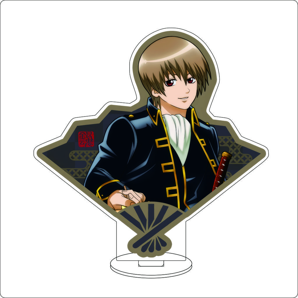 16CM Anime Gintama Cosplay Acrylic Stand Ornaments Kagura Kondou Isao Katsura Kotarou Sakata Gintoki Figure Stand Gifts