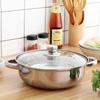 Stainless Steel Double-Ear Two-Layer Steamer Pot for Induction and Soup