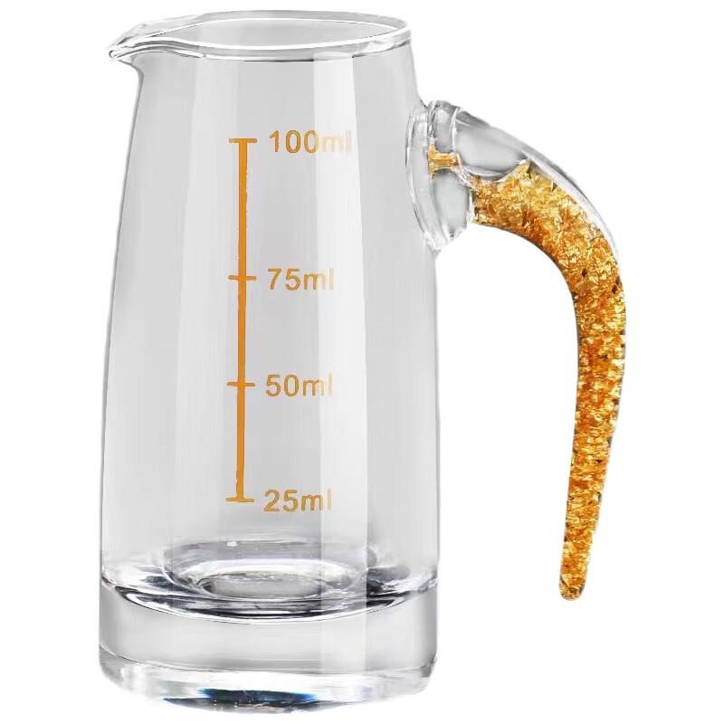 Gold Leaf White Wine Decanter & Shot Glass Set
