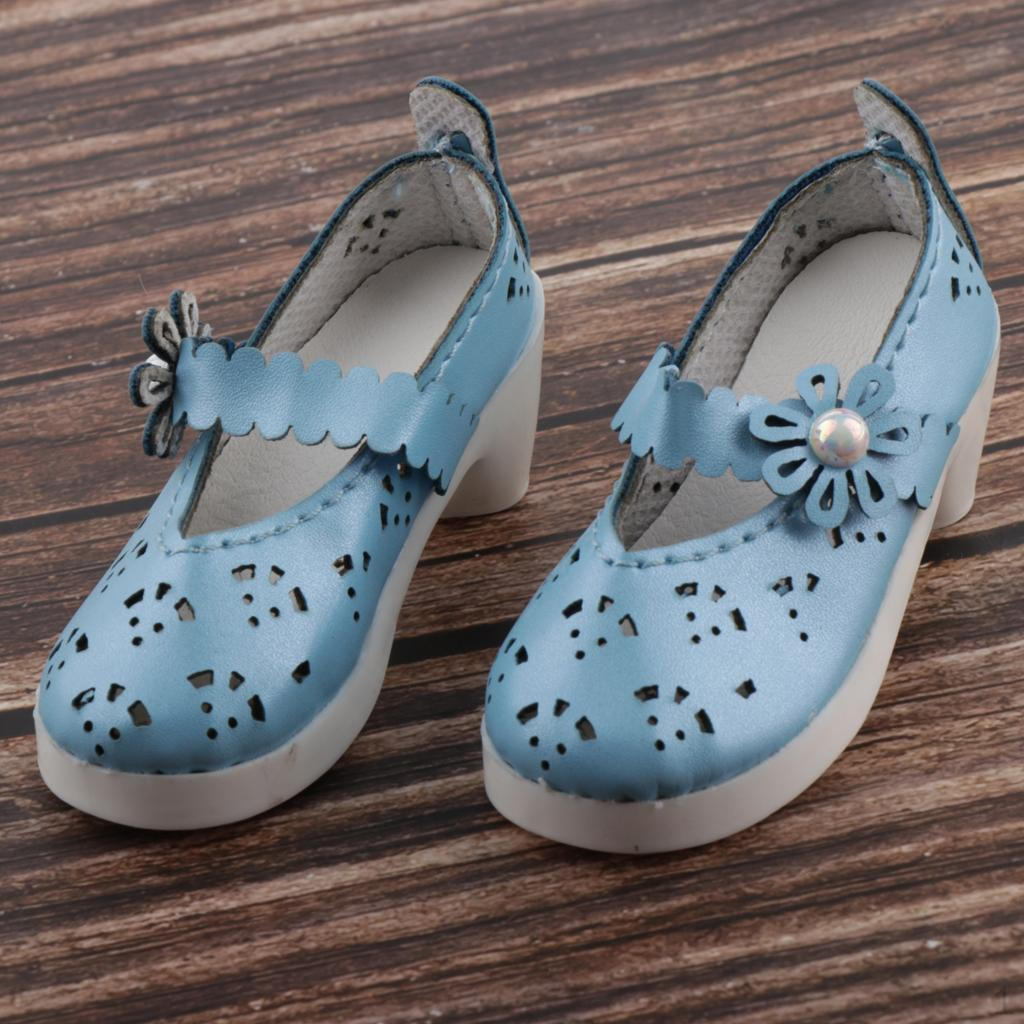 

Сандалии на высоком каблуке / 3 аксессуара для наряда синий