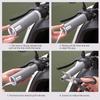 SEAMETAL Self Shrinking Motorcycle Handlebar Cover Silicone Non-Slip Anti Vibration Motorcycles Grip Covers Sleeve Protector