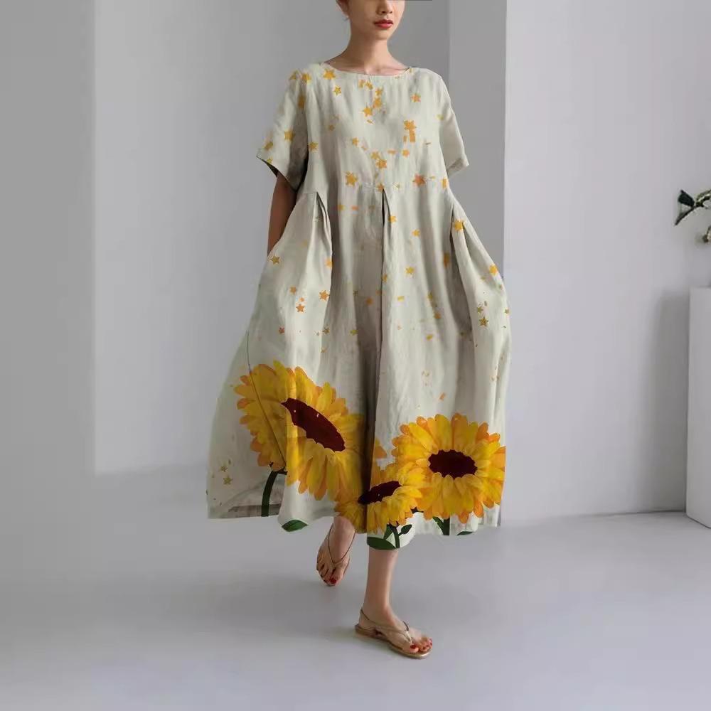 

Жіноча довга сукня весна осінь літо спідниця мода повсякденна жіноча сукня з великим подолом великий розмір S-5XL довгі сукні 5XL