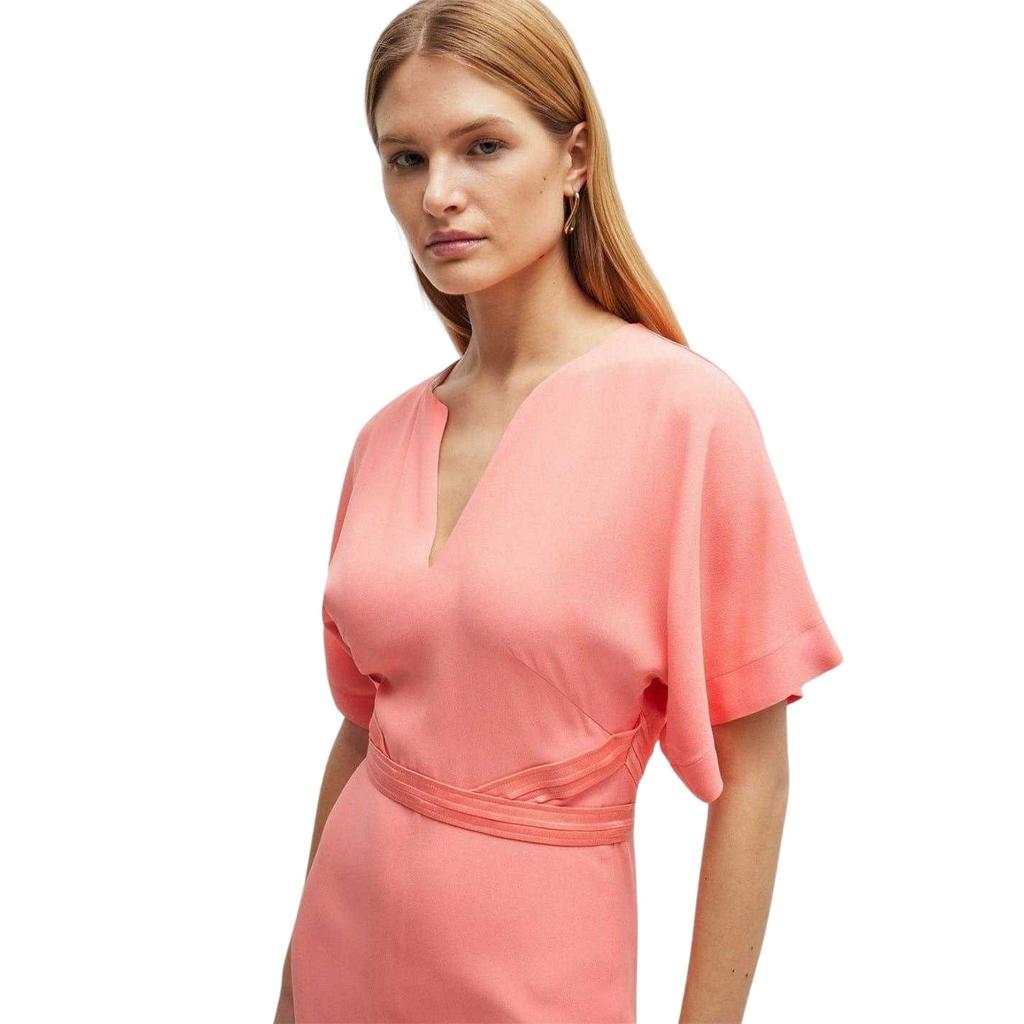 BOSS Womens/Ladies Dawinga V Neck Midi Dress