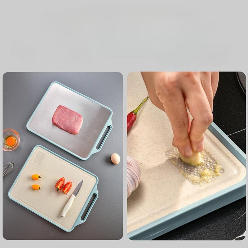 Double-sided Chopping Board Stainless Steel Mold-proof Board Kitchen Non-slip Cutting Board Thickened Durable Chopping Boards