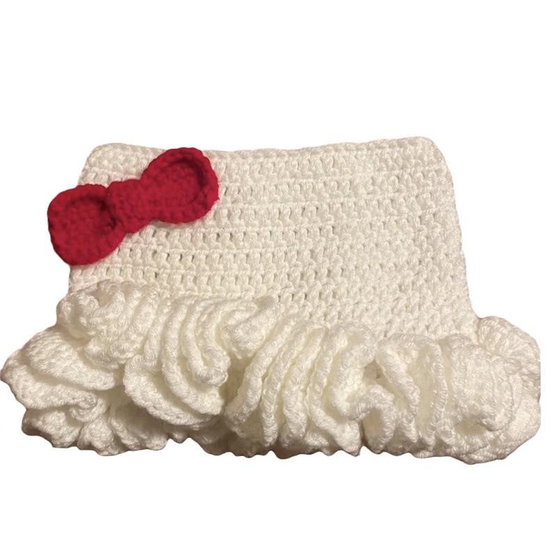 Neuer handgemachter gehäkelter dreidimensionaler Rosen-Spitzenschal Erwachsenenhut