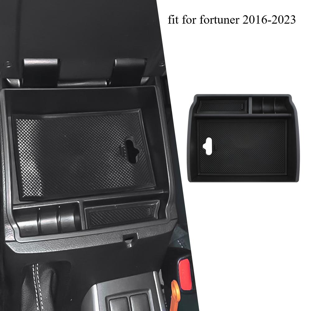 For Toyota Hilux Fortuner 2016 2017 2018 2019 2020 2021 2024 Car Armrest Storage Box Center Console Organizer Tray Pallet Holder